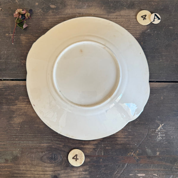 Antique Floral Plate