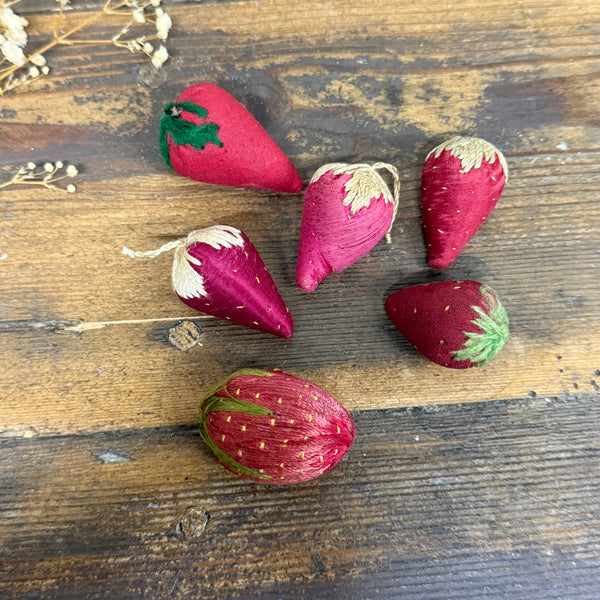 Antique Strawberry Pin Cushions