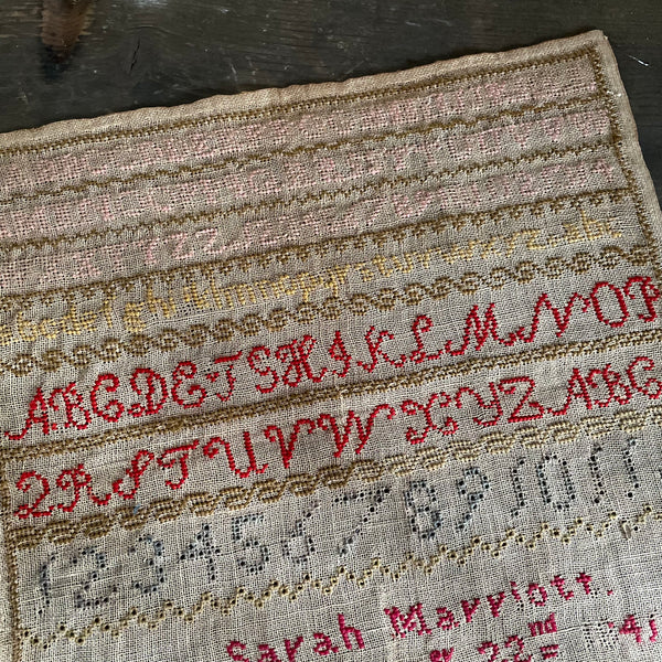 Antique Victorian Sampler 1841