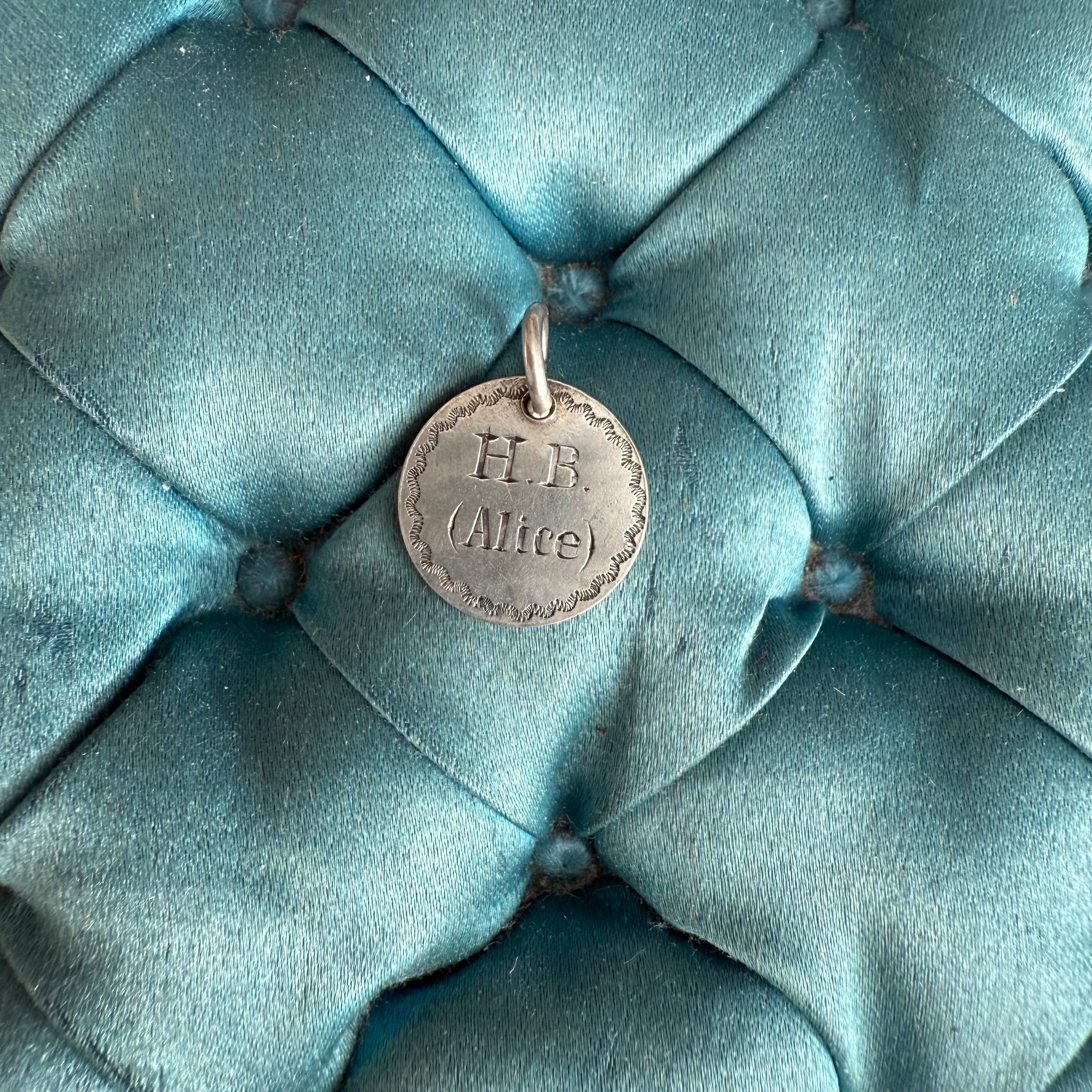Victorian H.B (Alice)  Love Token Charm