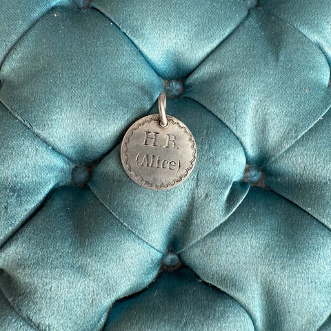 Victorian H.B (Alice)  Love Token Charm