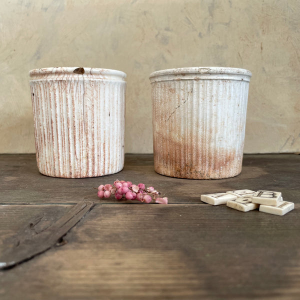 Victorian Ribbed Plain Pots