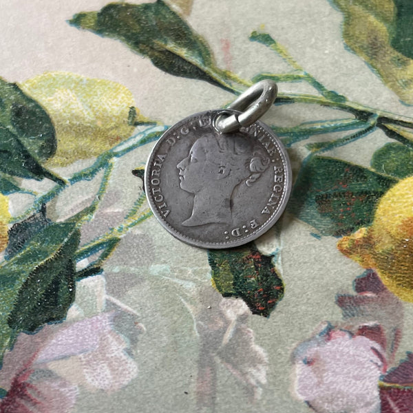 Victorian P Love Token Charm