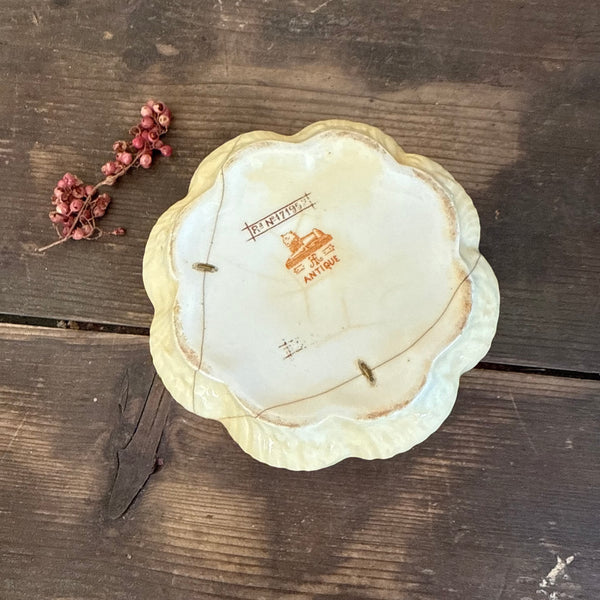 Antique Staple Repair Covered Bowl