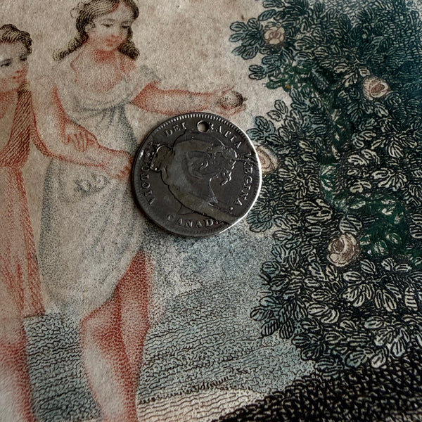 Victorian K Love Token Charm