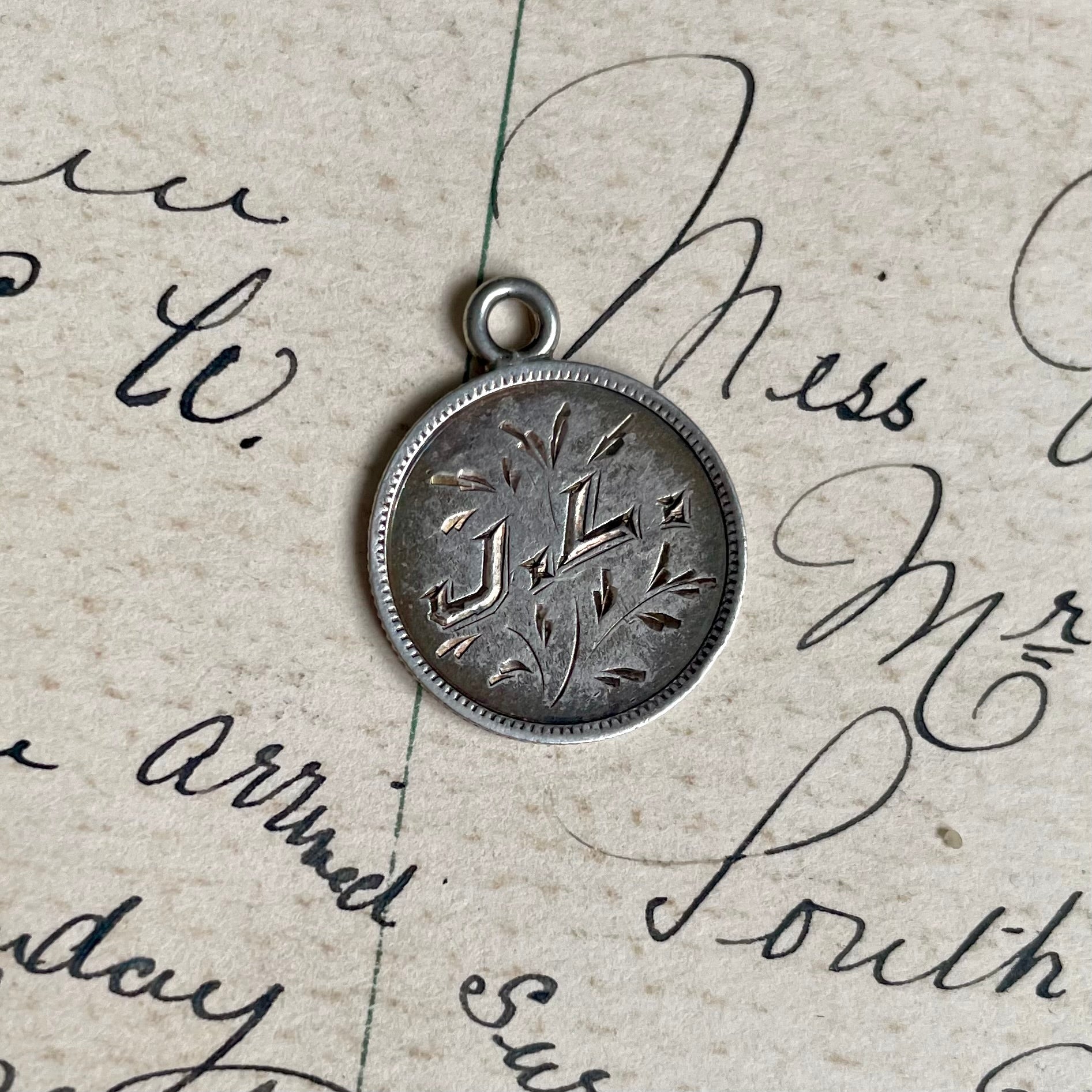 Victorian J.L Love Token Charm