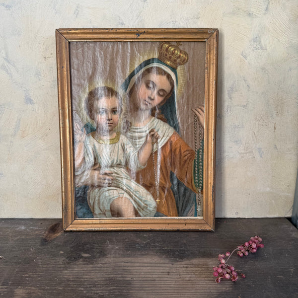 Vintage French Religious Print