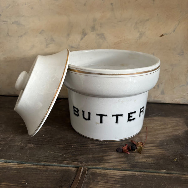 Antique Edwardian Butter Dish