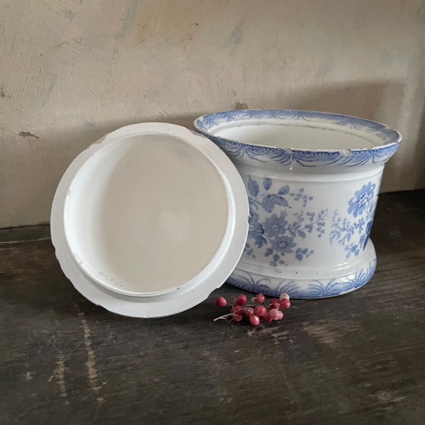 Victorian Blue Transferware Dish