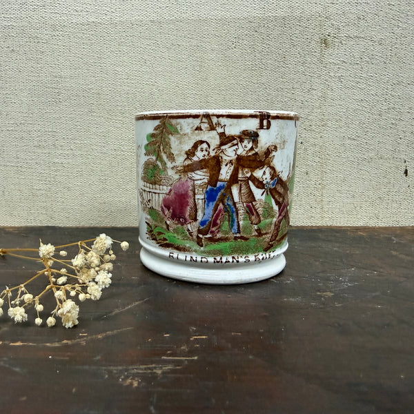 Antique Victorian Blind Mans Bluff Cup