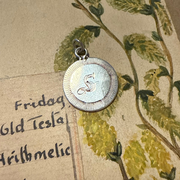 Victorian S Love Token Charm