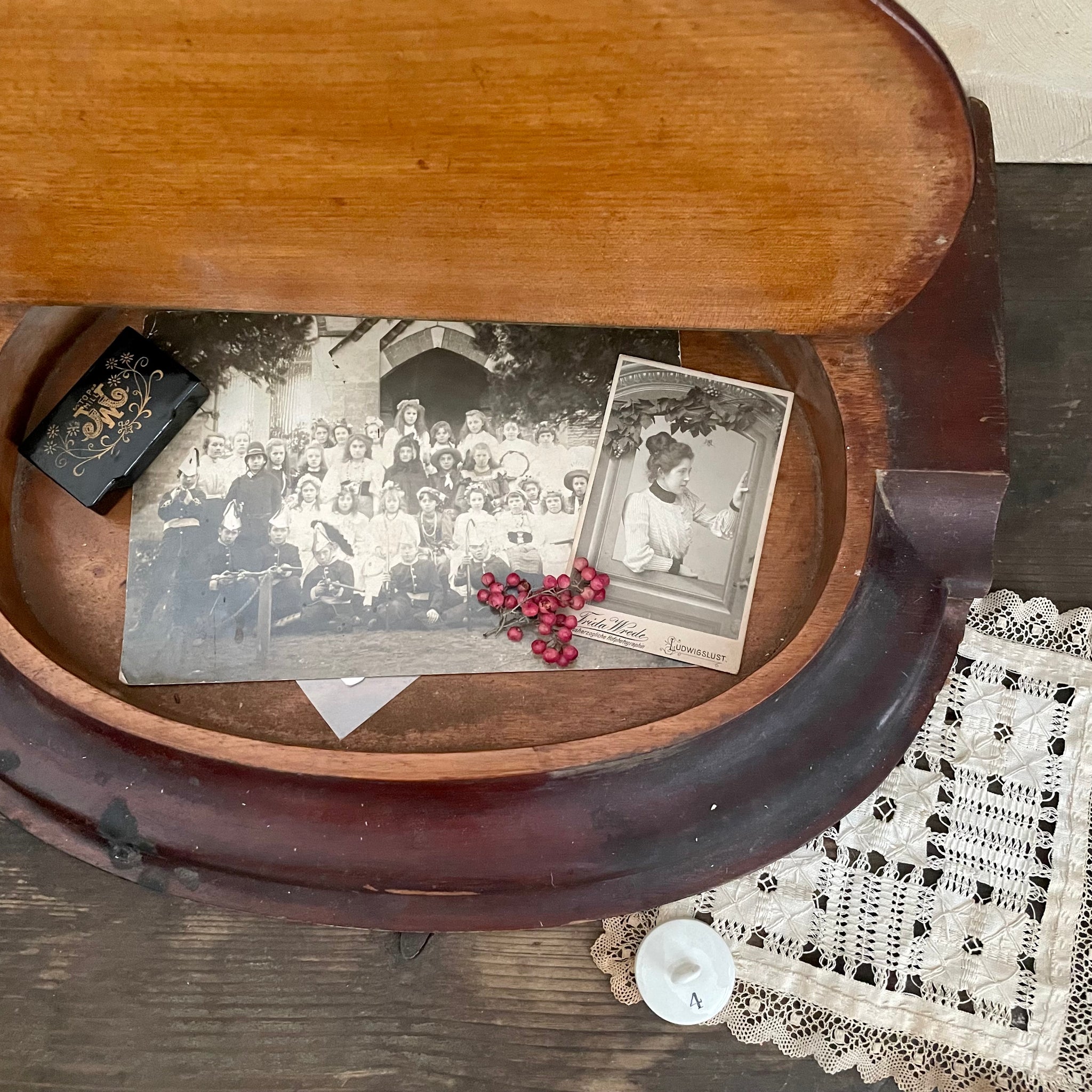 Antique Wooden Desk Top