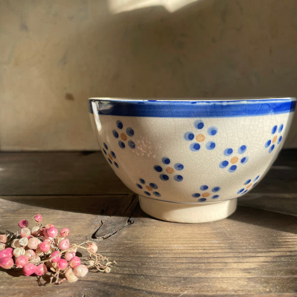 Antique 1920s Floral Bowl