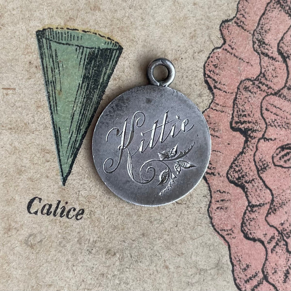 Victorian Kittie Love Token Charm