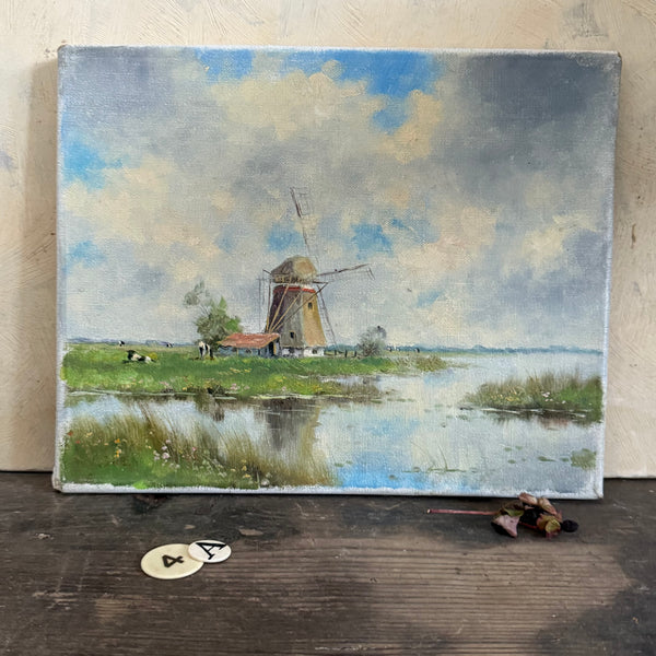Vintage Dutch Oil Painting