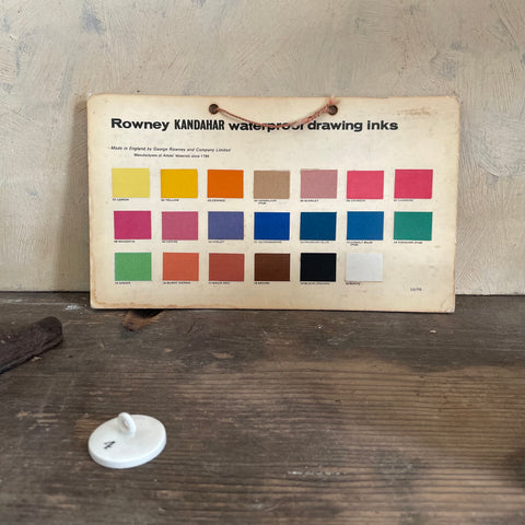 Vintage Rowney Colour Sign