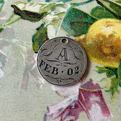 Victorian A Love Token Charm
