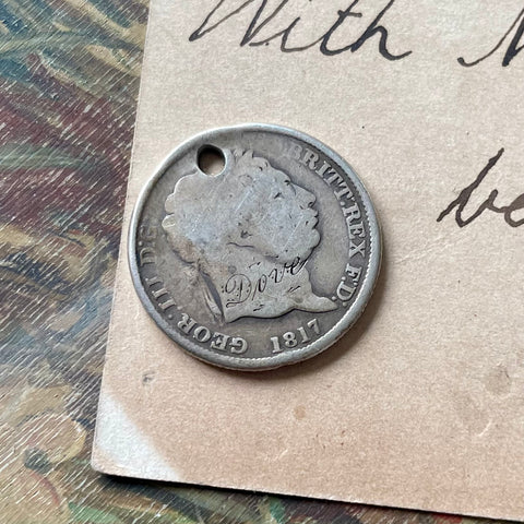 Victorian Dove Love Token Charm