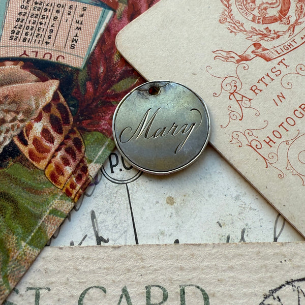 Victorian Mary Love Token Charm