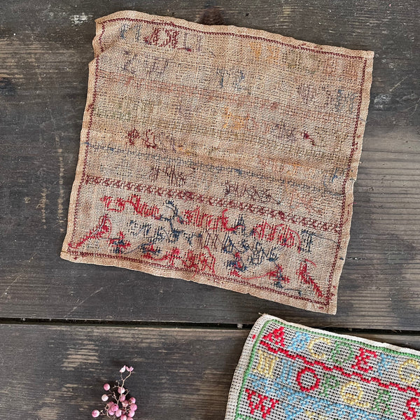 Antique 1884 Sister Samplers