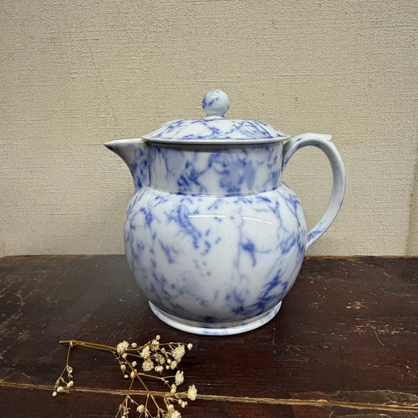Beautiful Antique Marble Transfer Jug with Lid