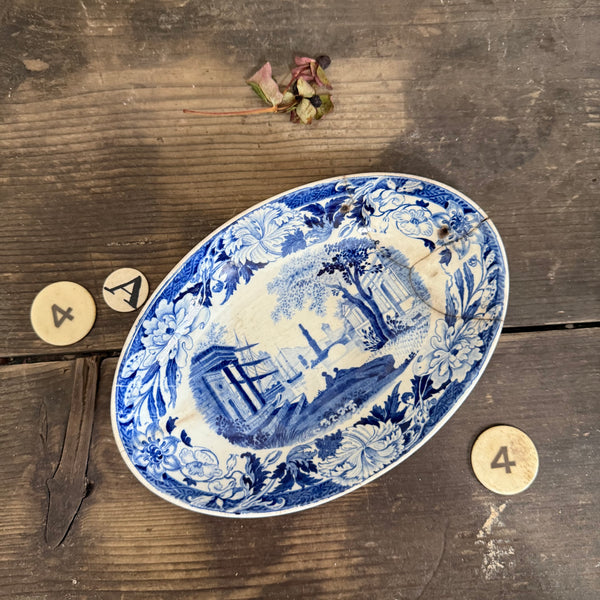 Antique Staple Repair Dish