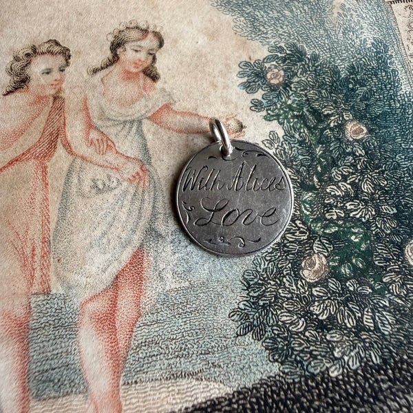 Victorian With Alice's Love Love Token Charm
