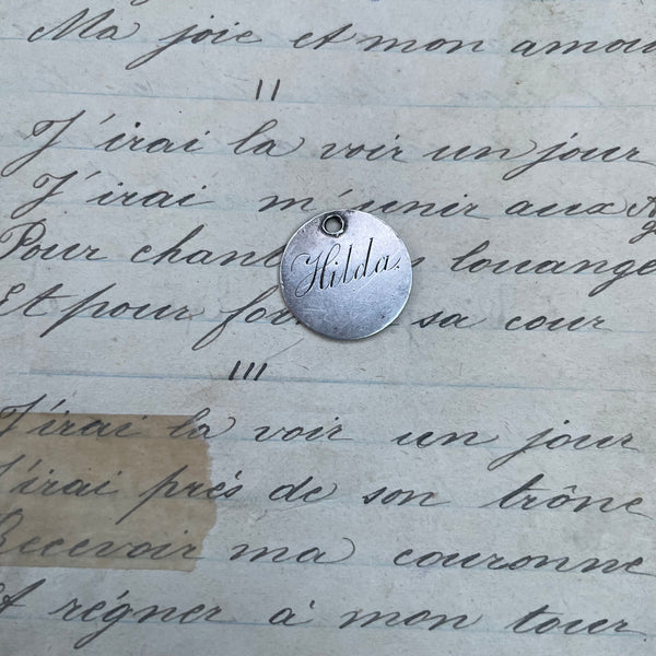 Victorian Hilda Love Token