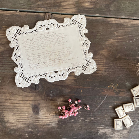 Anitque Victorian 1843 Card