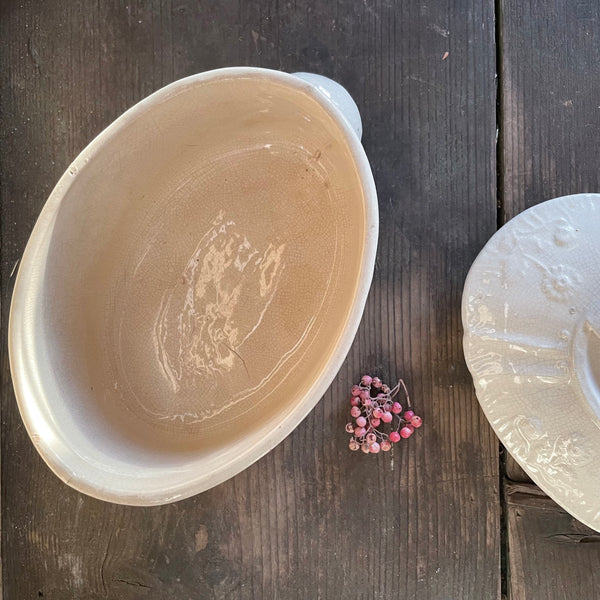 Victorian Butter Dish with Lid