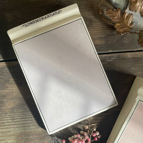 Antique Ceramic Memoranda