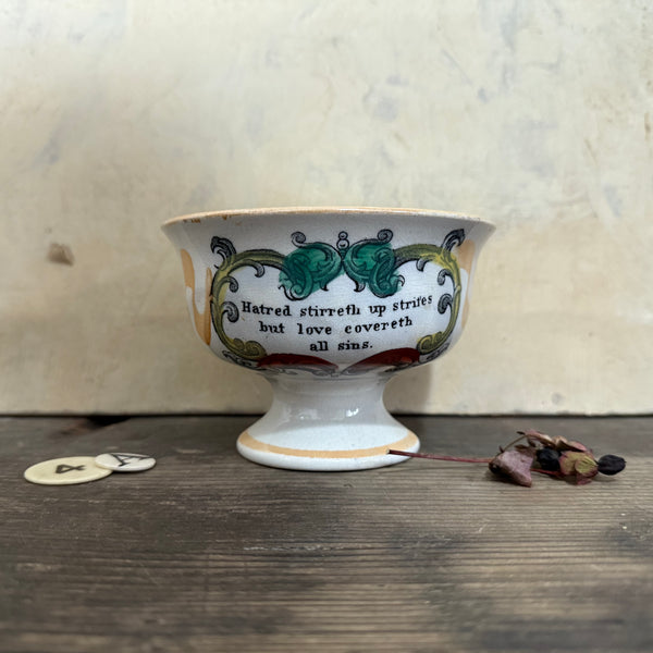 1840s Motto Dish - Love Covereth All Sins