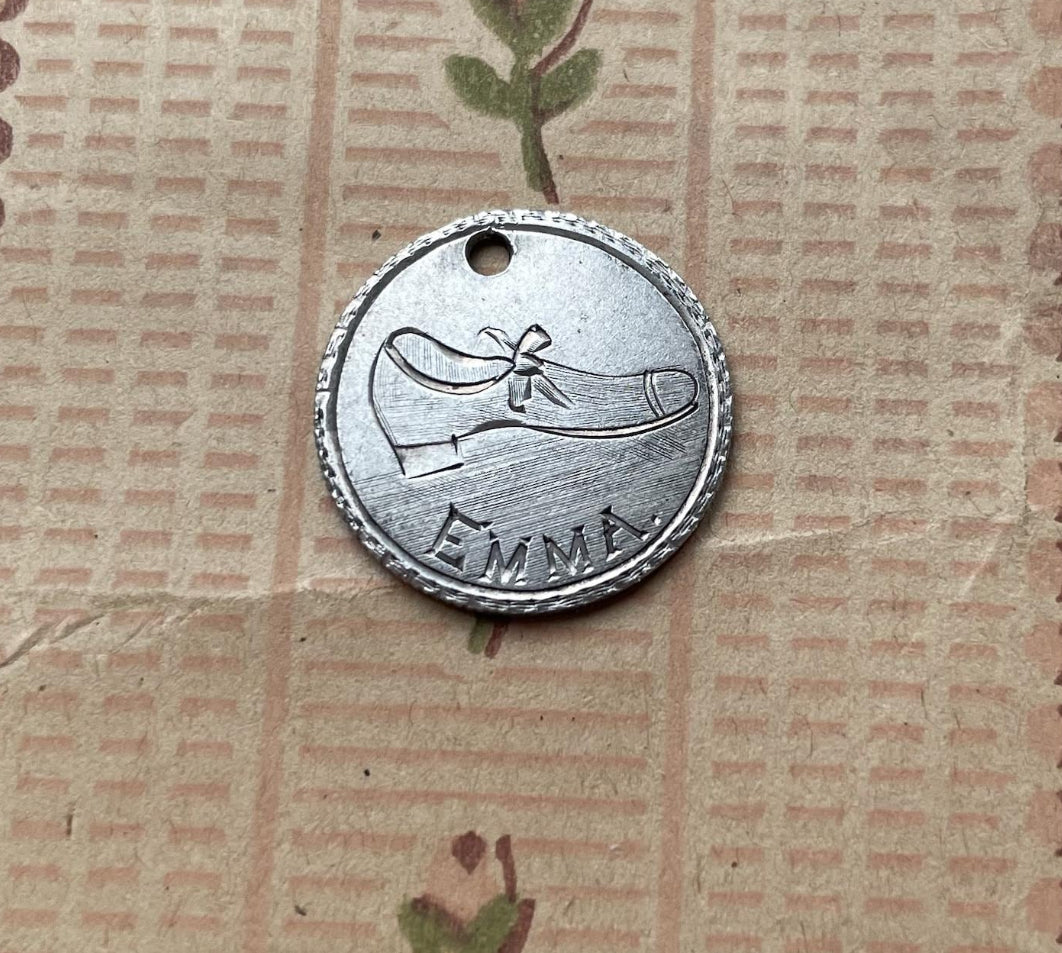 Victorian Emma Shoe Love Token Charm