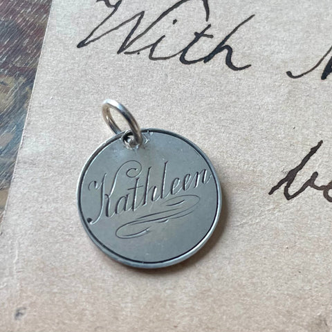 Victorian Kathleen Love Token Charm