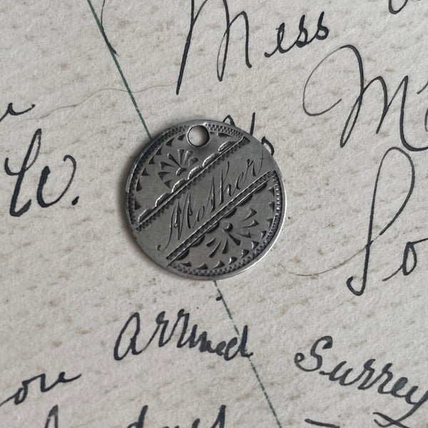 Victorian Mother Love Token Charm