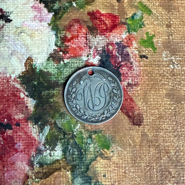 Victorian WJ Love Token Charm