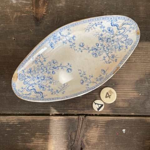 French Antique Oval Dish