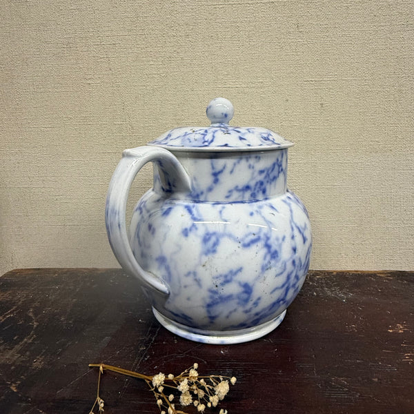 Beautiful Antique Marble Transfer Jug with Lid