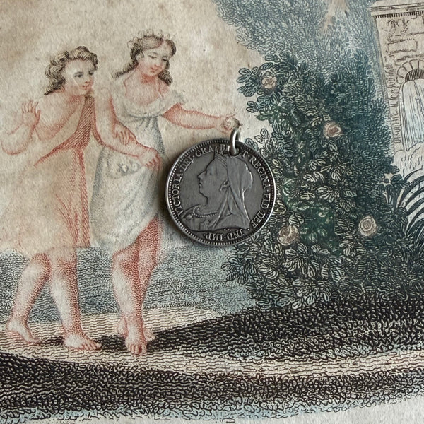 Victorian A Love Token Charm