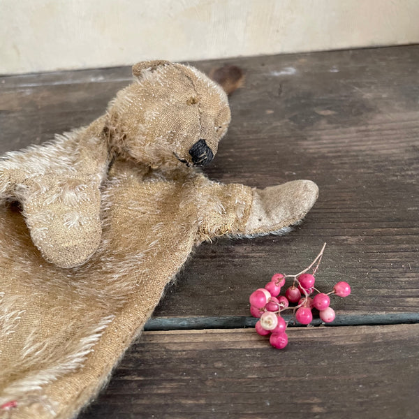 Antique Beautiful Bear Hand Puppet