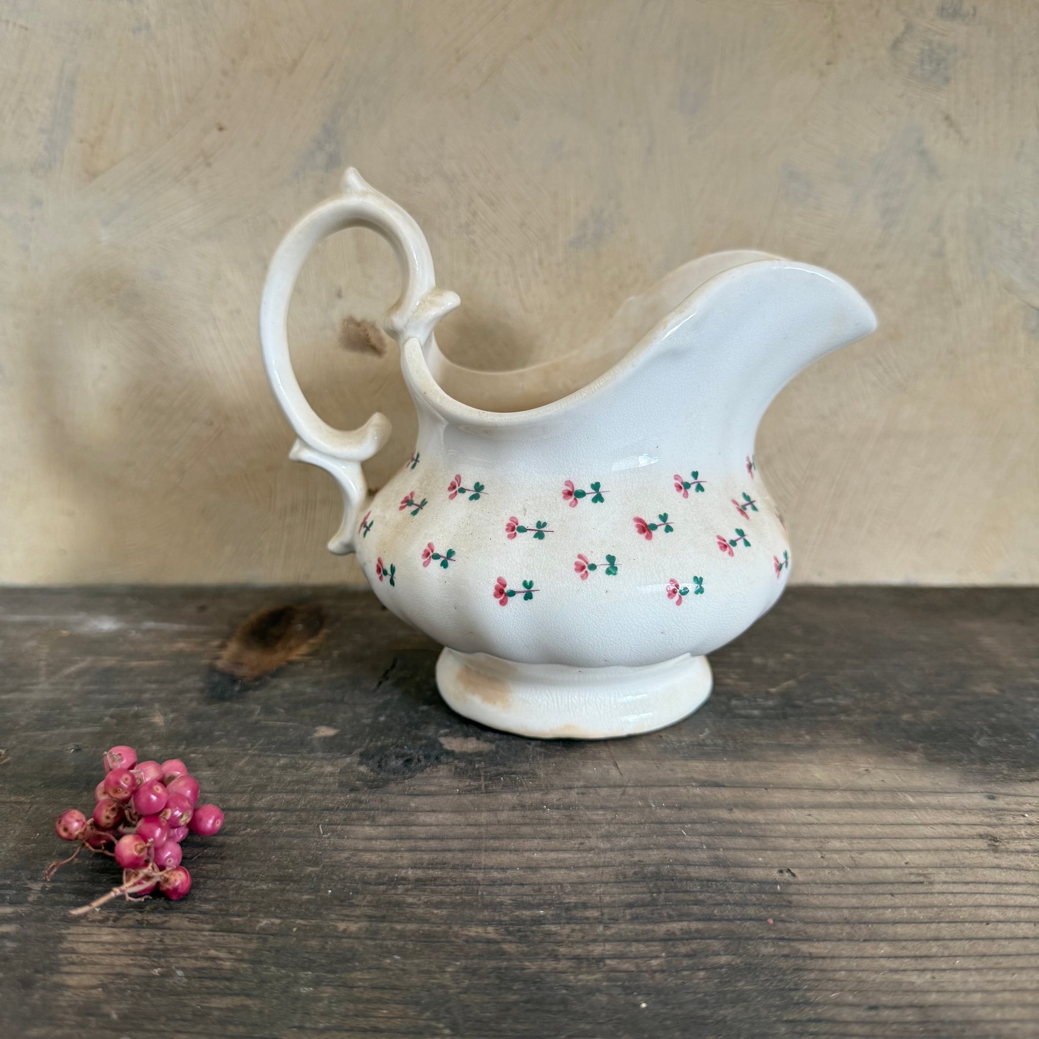 Antique Floral Jug