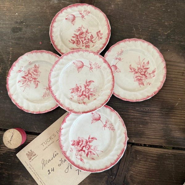 Antique Floral Pink Child Plates