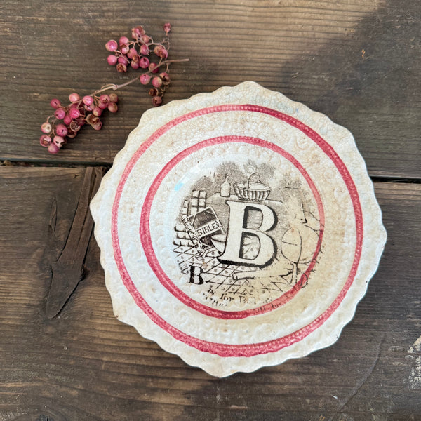 Antique B Transfer Plate