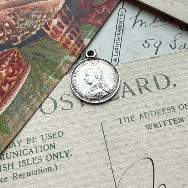 Victorian JL Love Token Charm