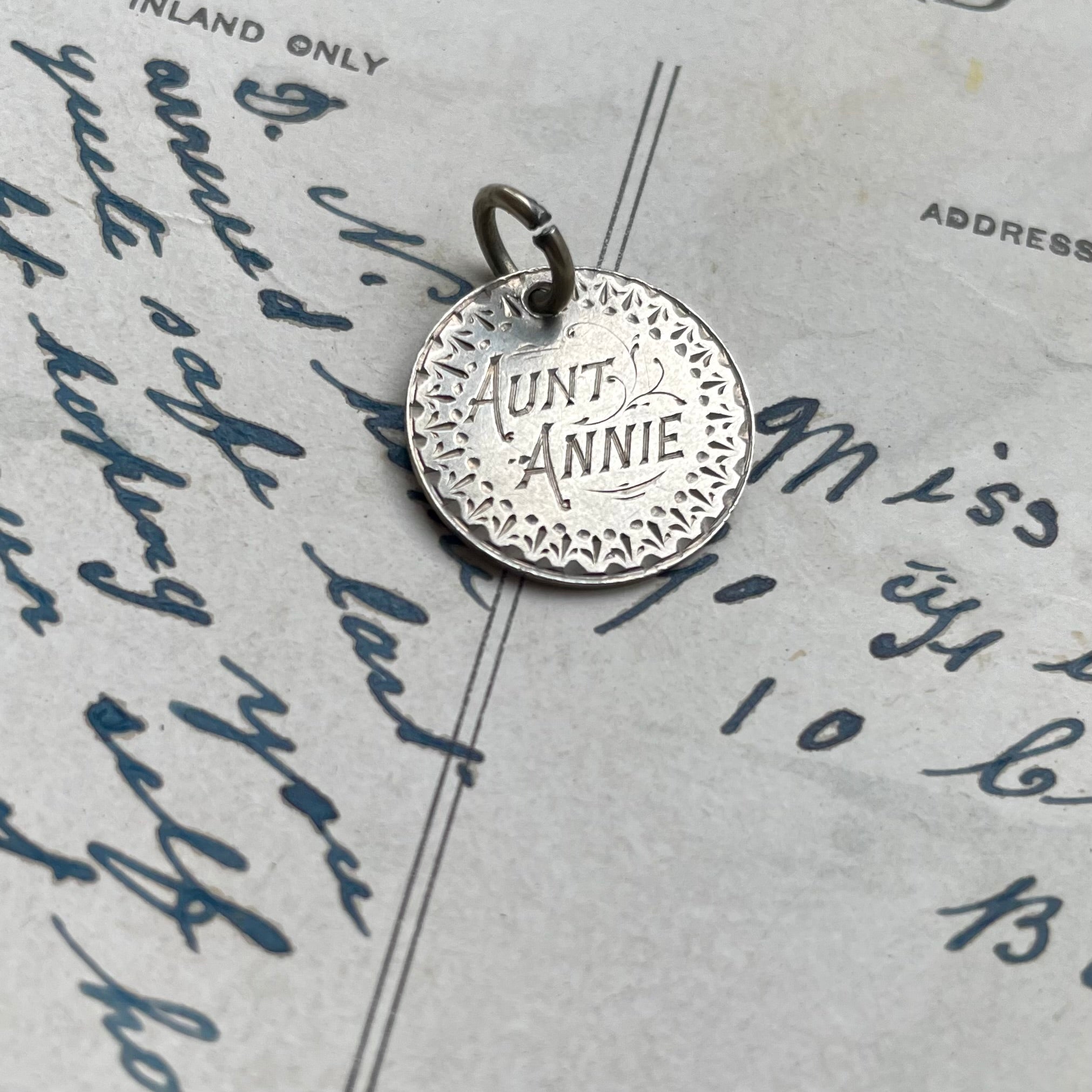 Victorian Aunt Annie Love Token Charm