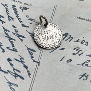 Victorian Aunt Annie Love Token Charm