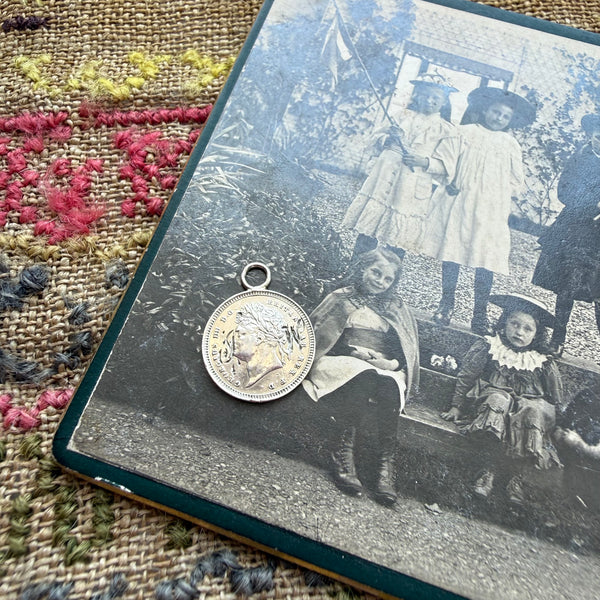 Victorian JW Love Token Charm