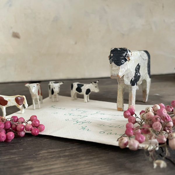 Antique Wooden Cows