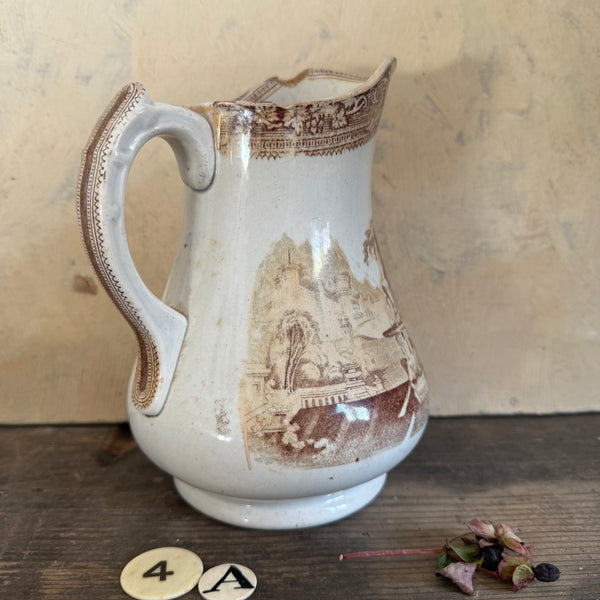 Antique Transferware Jug