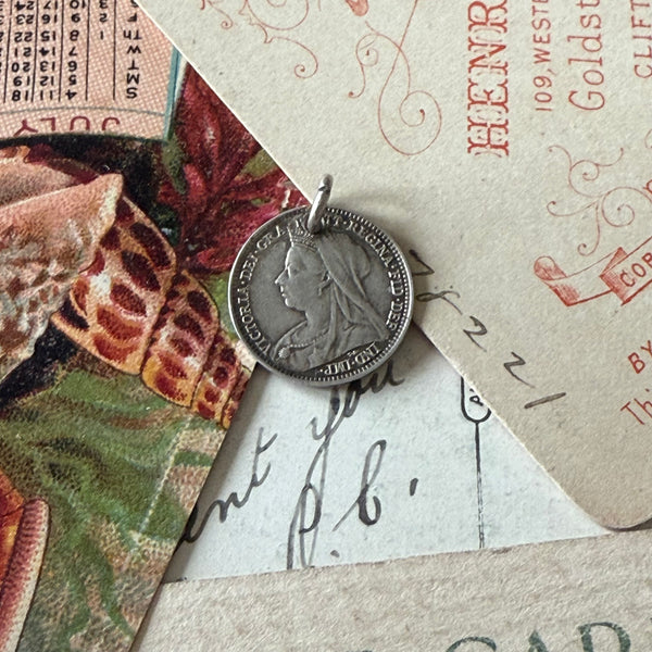 Victorian June 6th 1897 Love Token Charm